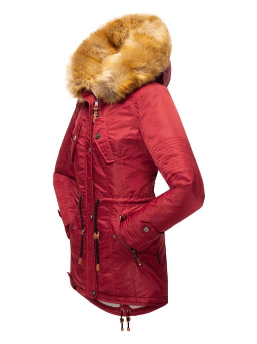 Navahoo Abrigo de Invierno Mujer B399 – Cálido, Repelente al Agua & Con Cuello de Pelo Desmontable - Image 4
