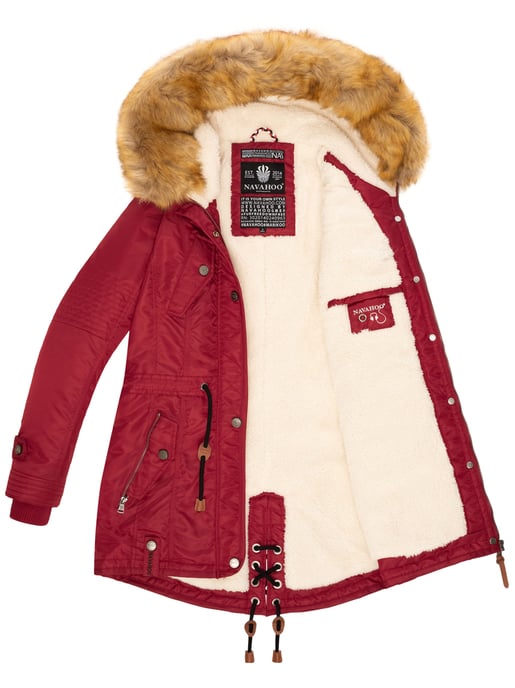 Navahoo Abrigo de Invierno Mujer B399 – Cálido, Repelente al Agua & Con Cuello de Pelo Desmontable - Image 5