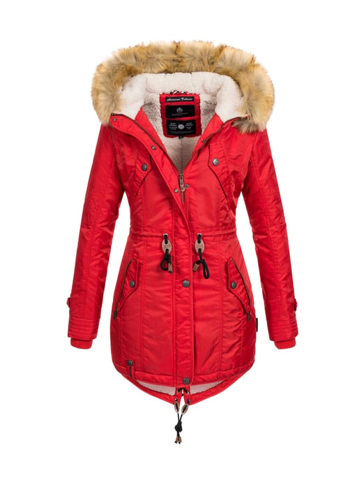 Navahoo Abrigo de Invierno Mujer B399 – Cálido, Repelente al Agua & Con Cuello de Pelo Desmontable - Image 1