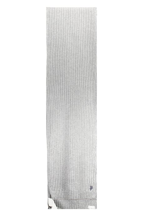 Bufanda de punto acanalado gris - Image 3
