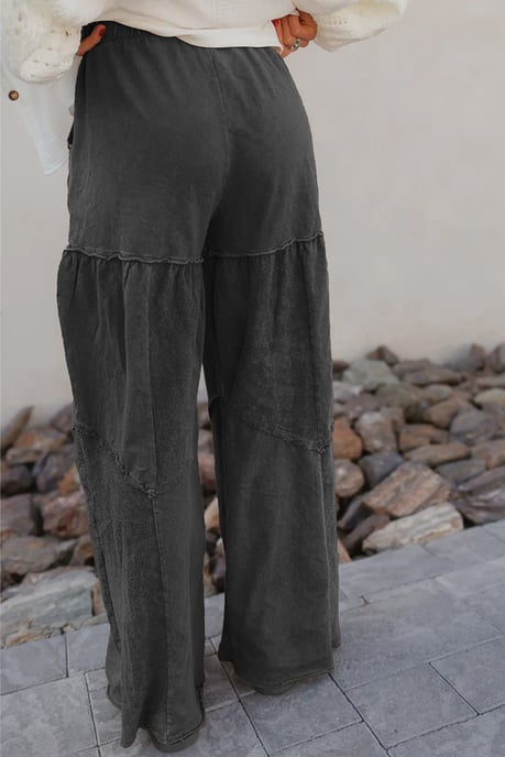 Pantalones Anchos de Patchwork - Image 2