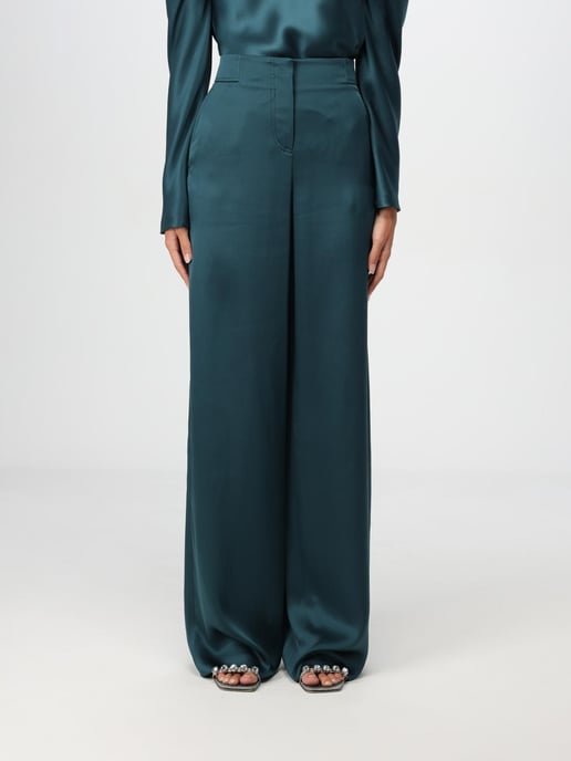 Pantalones de seda de pierna ancha - Image 1