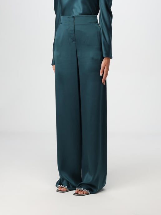 Pantalones de seda de pierna ancha - Image 4