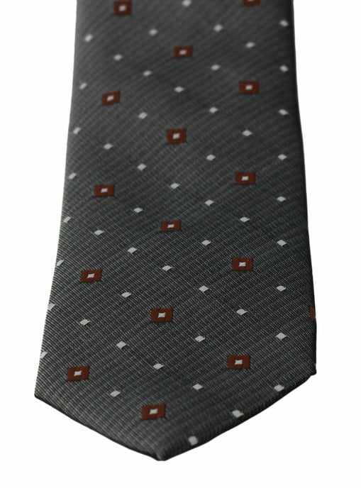 Corbata de Seda Geométrica - Image 2