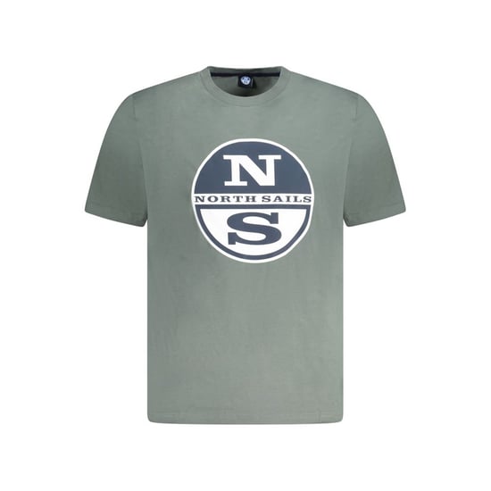 Camiseta de cuello redondo de manga corta con logo Ns - Image 1