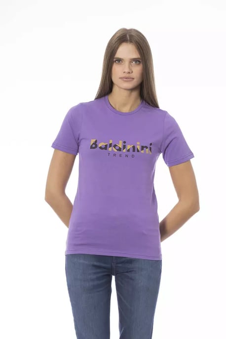 Camiseta de manga corta púrpura Ba23909 - Image 3