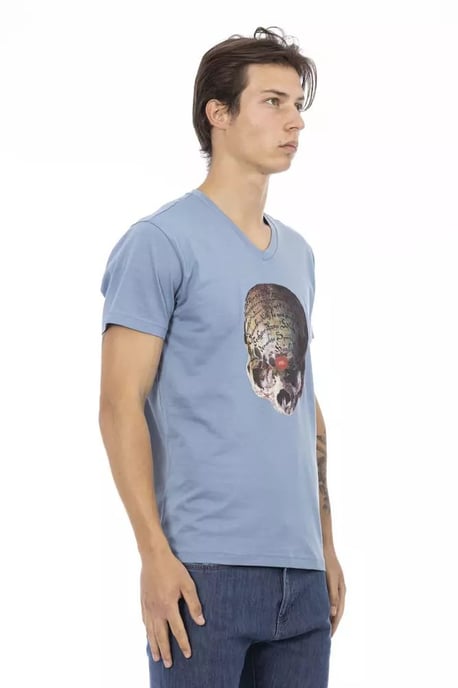 Camiseta V con Gráfico de Calavera - Image 3