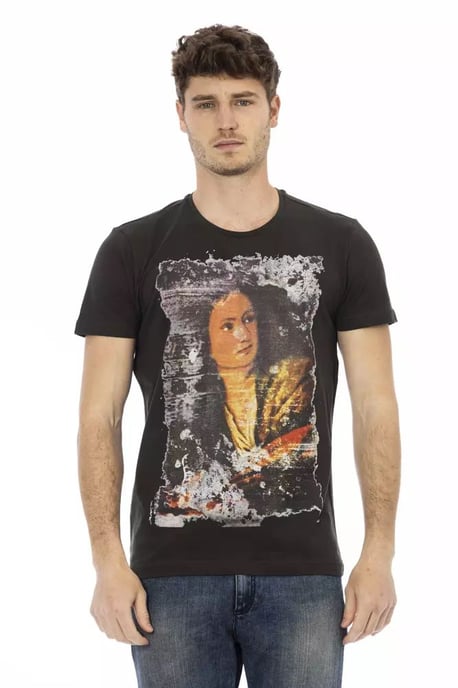 Camiseta de Manga Corta con Cuello Redondo de Arte Vintage - Image 1