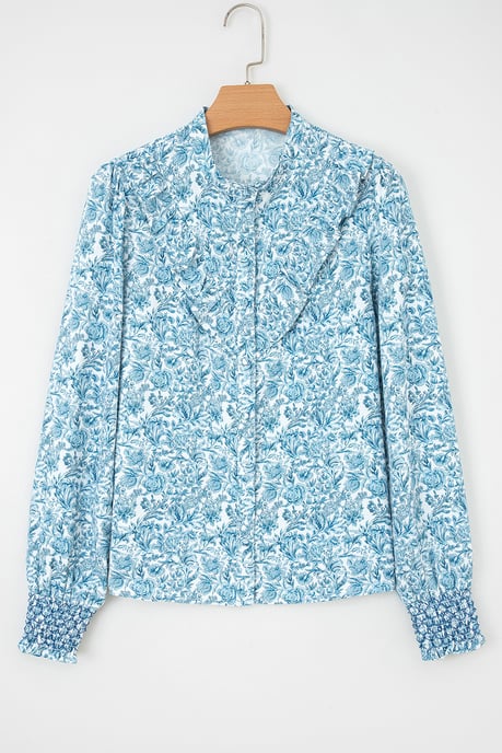 Blusa de Botones con Estampado Floral - Image 6