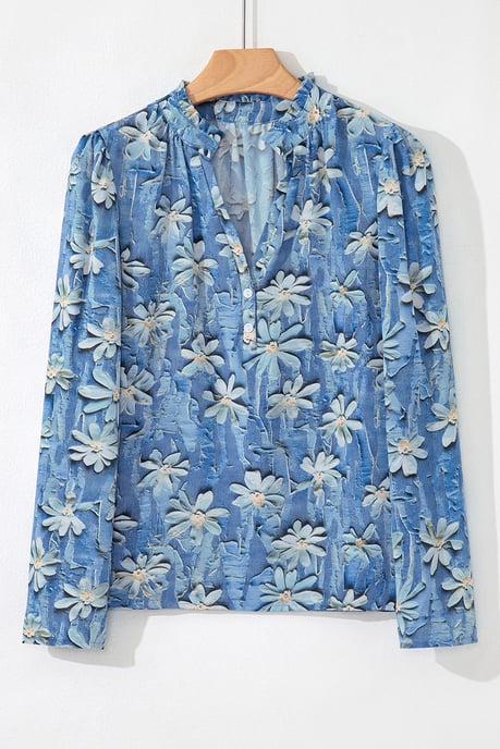 Top de manga larga con estampado floral - Image 5