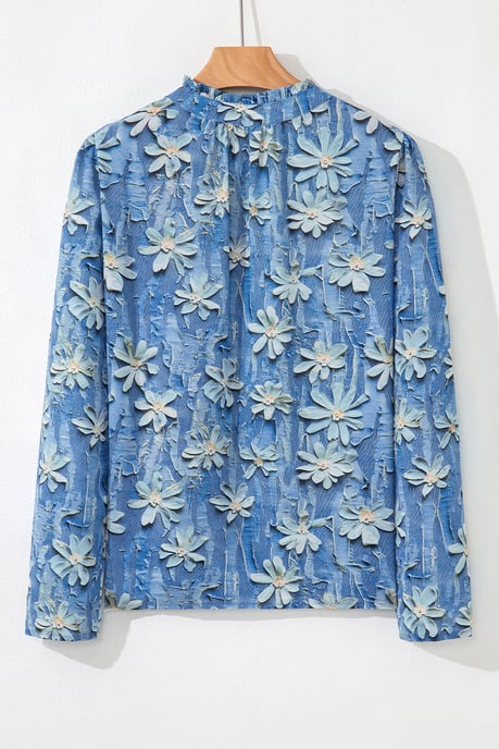 Top de manga larga con estampado floral - Image 6