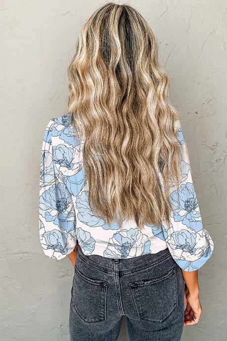 Top Con Estampado Floral Y Fruncido - Image 2