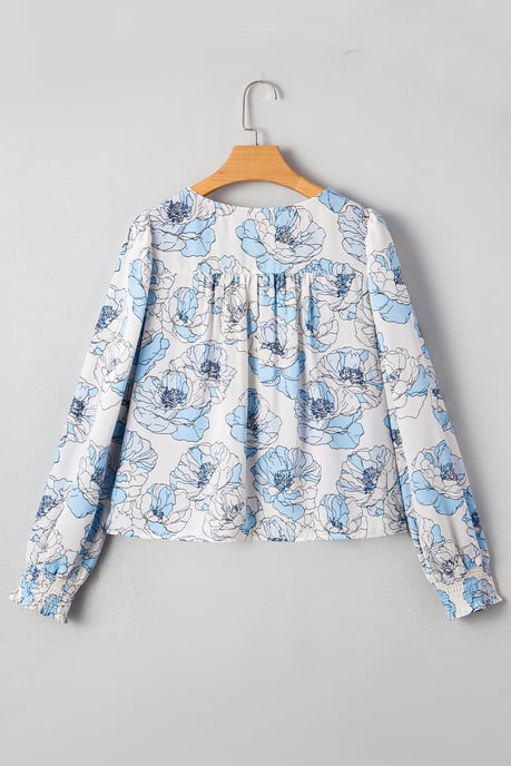 Top Con Estampado Floral Y Fruncido - Image 4