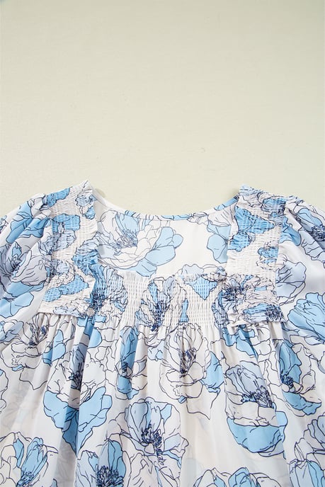 Top Con Estampado Floral Y Fruncido - Image 5