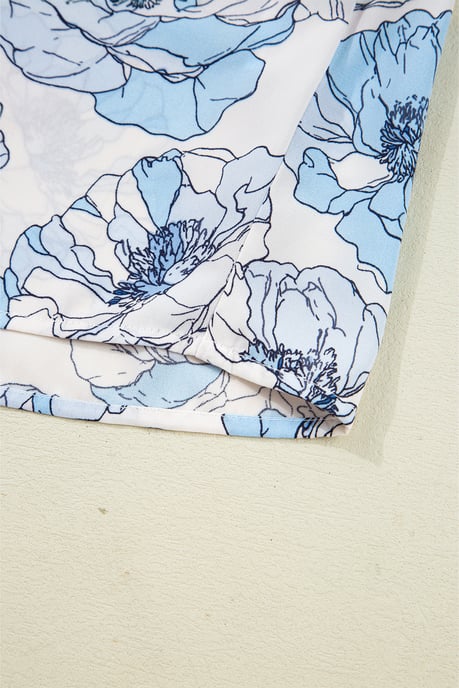 Top Con Estampado Floral Y Fruncido - Image 6