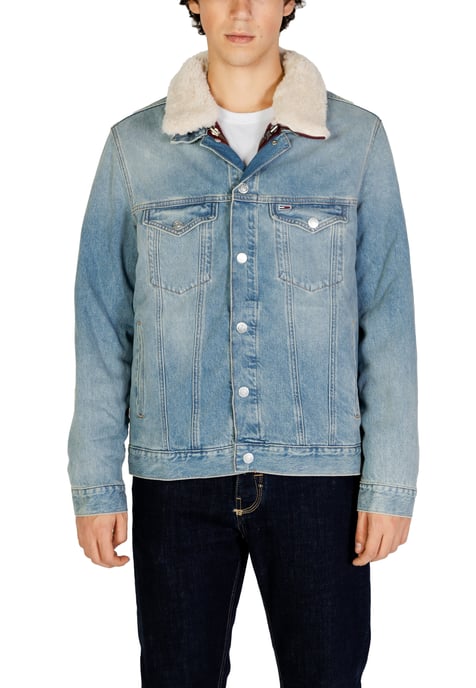 Chaqueta de denim con cuello de sherpa - Image 1