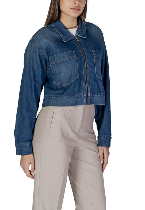 Chaqueta de mezclilla estilo corto - Image 3