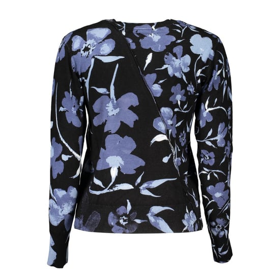 Suéter de punto floral estilo envoltura - Image 2