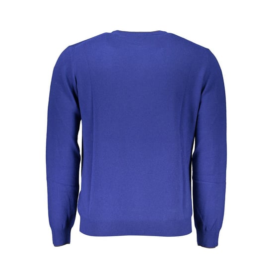 Jersey de Cuello Redondo Sólido Azul - Image 2