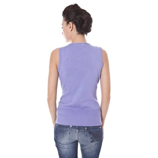 Top de punto sin mangas con cuello en V - Image 2