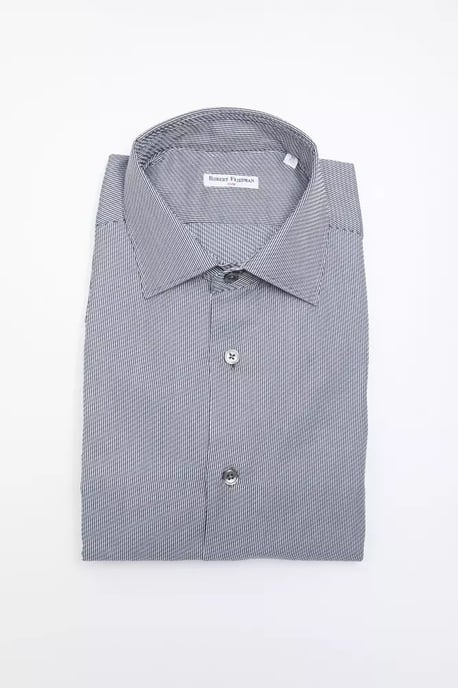 Camisa de vestir de corte clásico a rayas - Image 1