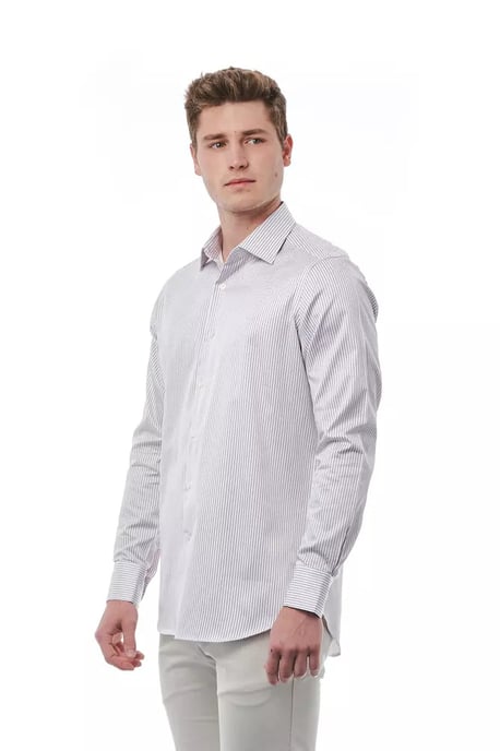 Camisa de vestir de rayas ajustada - Image 3