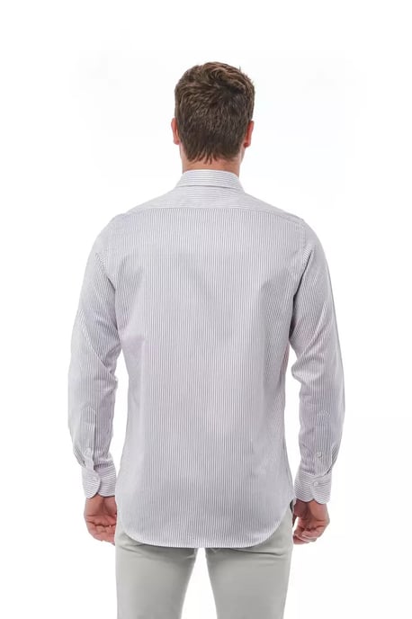 Camisa de vestir de rayas ajustada - Image 4