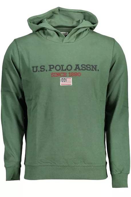 Sudadera con capucha de forro polar verde - Image 1