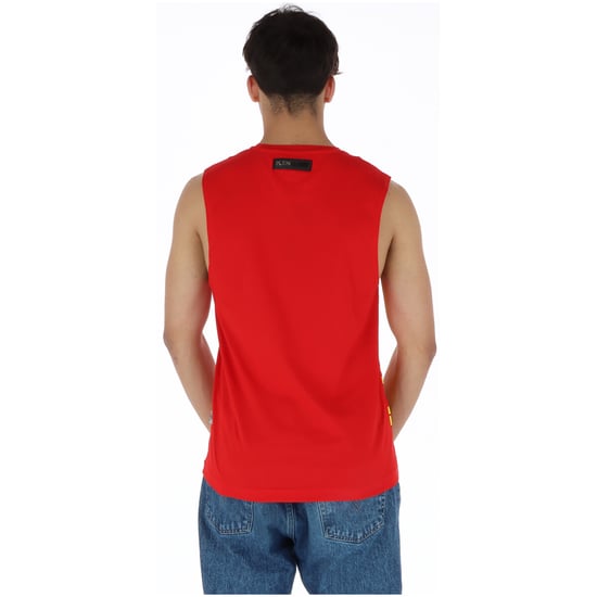 Camiseta gráfica sin mangas roja - Image 2