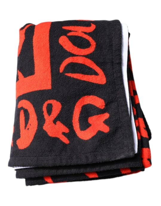 Bufanda de seda con estampado de logo rojo - Image 6