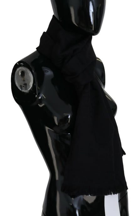 Bufanda de lana negra - Image 4