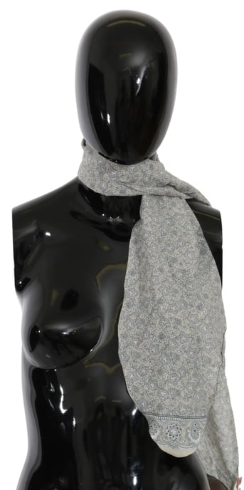 Bufanda de Seda con Estampado Floral Ermanno Scervino - Image 1