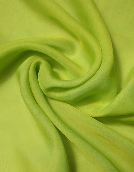 Chal de Seda Verde Lima - Image 5