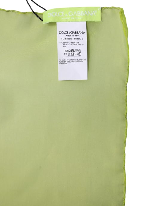 Chal de Seda Verde Lima - Image 6