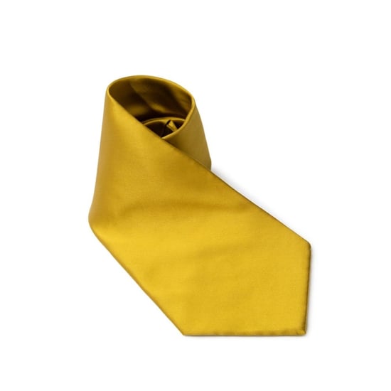 Corbata de Seda Dorada Sólida - Image 1