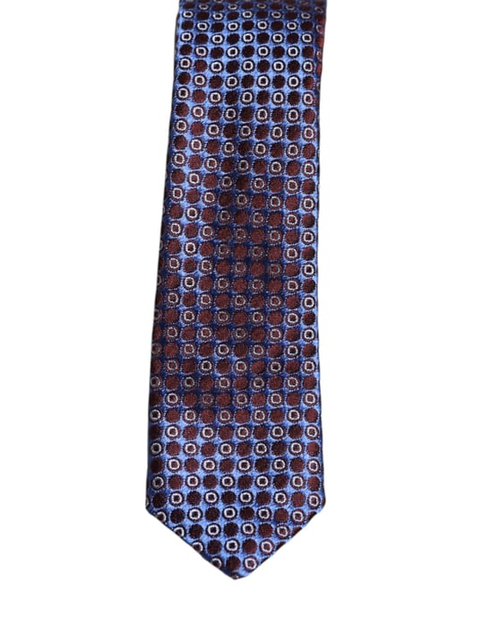 Corbata de seda con patrón geométrico - Image 2