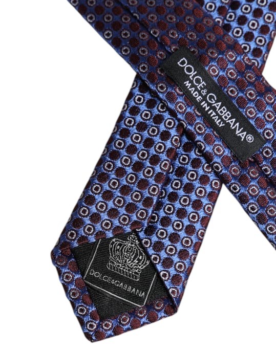Corbata de seda con patrón geométrico - Image 5
