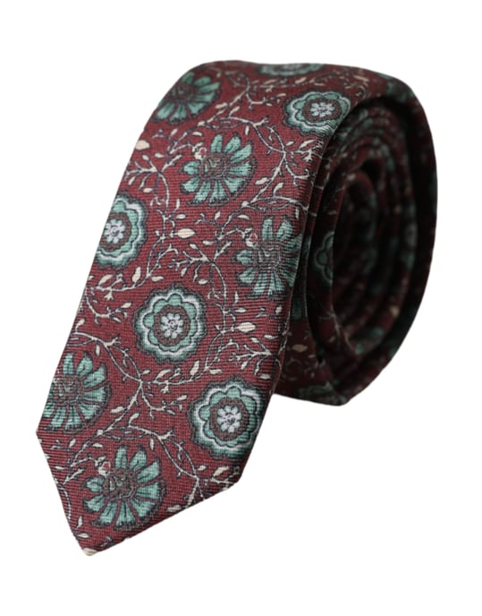 Corbata con patrón floral Kra3317 - Image 1