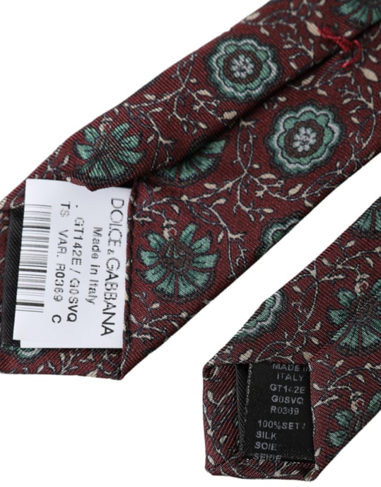 Corbata con patrón floral Kra3317 - Image 5
