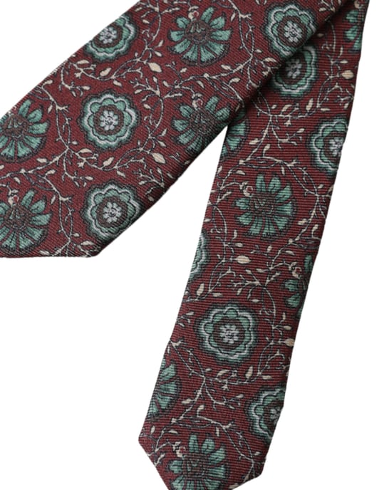 Corbata con patrón floral Kra3317 - Image 6