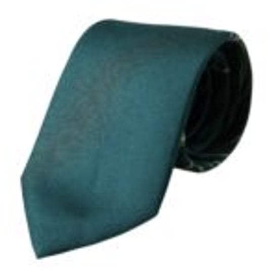 Corbata de seda color teal - Image 2
