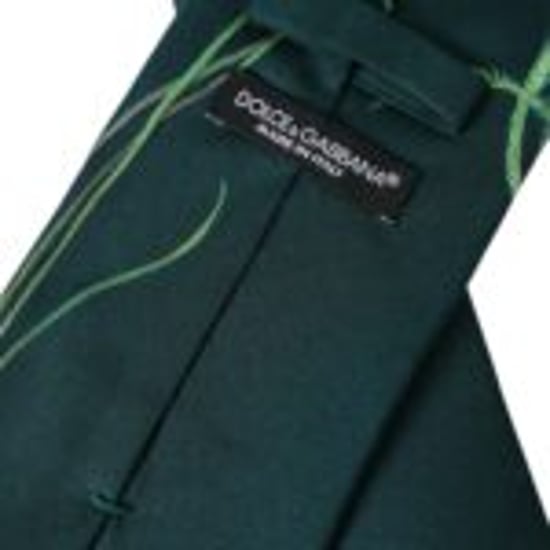Corbata de seda color teal - Image 5