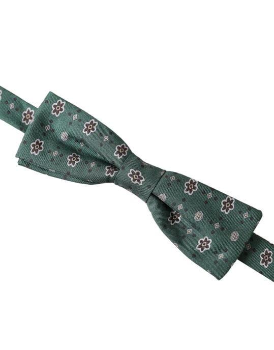 Corbata de moño preatado floral - Image 3