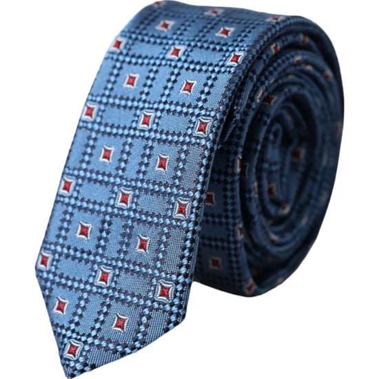 Corbata Geométrica Azul - Image 1