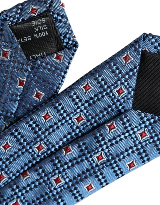 Corbata Geométrica Azul - Image 2
