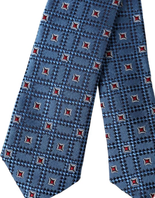 Corbata Geométrica Azul - Image 3
