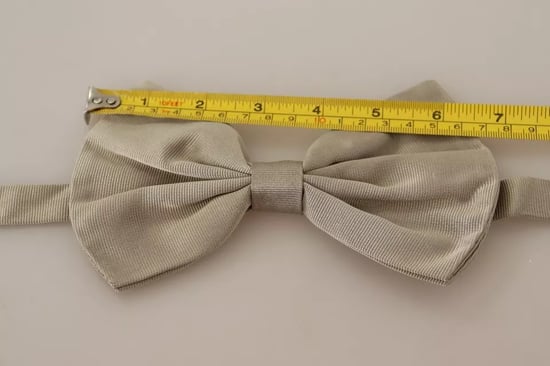 Pajarita de Seda Beige - Image 4