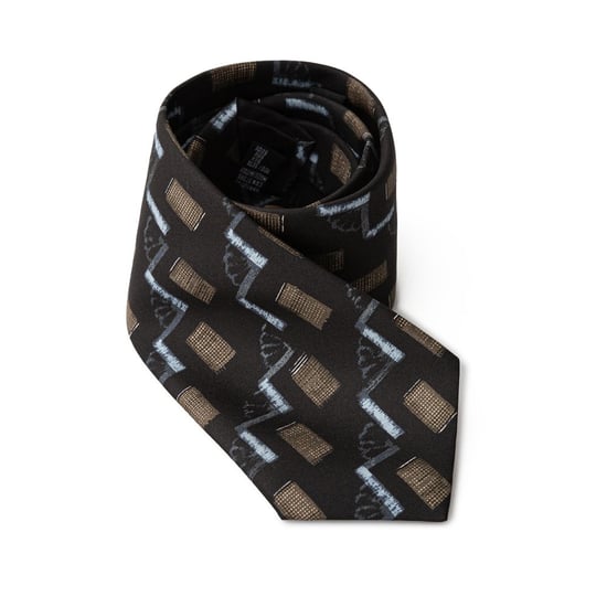 Corbata de seda con patrón geométrico - Image 1