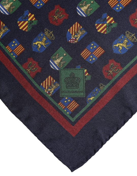 Pañuelo de bolsillo con estampado de escudo - Image 4