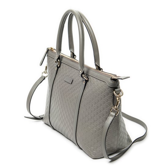 Gucci Convertible Satchel en Gris Piel de becerro - Image 2